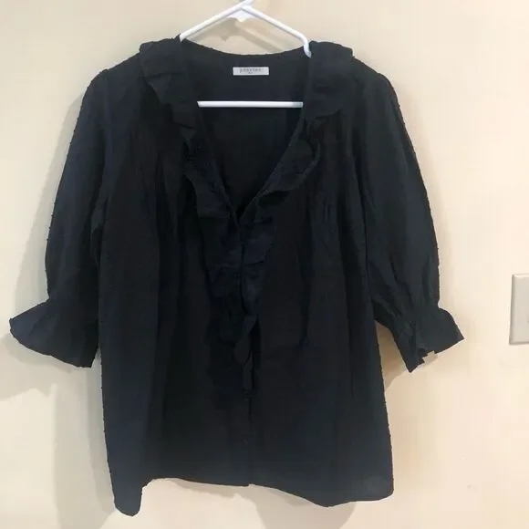 Paneros Chloe Shirt in Black - Picture 3 of 6